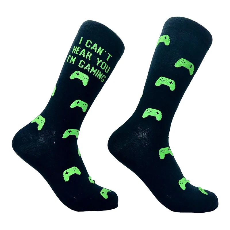 Personalized Socks For Comfort-Men's I Cant Hear You Im Gaming Socks