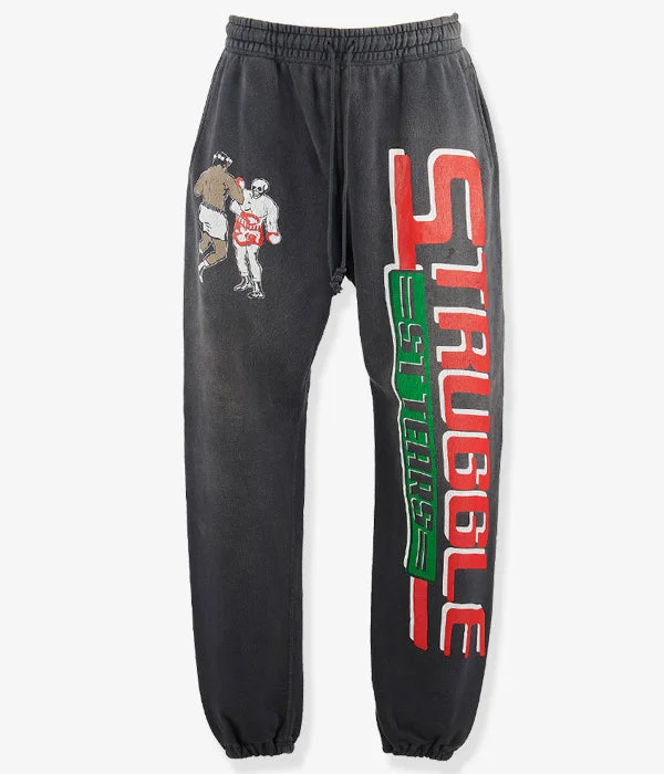 Personalized Trousers For Formal Events-SAINT MICHAEL/DT_SWT PNTS/STRUGGLE/BLK