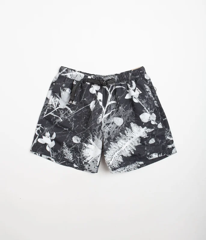 Personalized Shorts With Custom Prints-Nike ACG All Over Print Trail Shorts - Black / Anthracite / Summit White