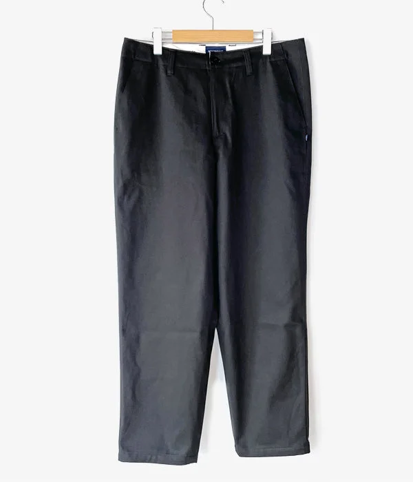 Custom Chino Pants-DESCENDANT/DC-6 COTTON TWILL TROUSERS OG (BLACK)