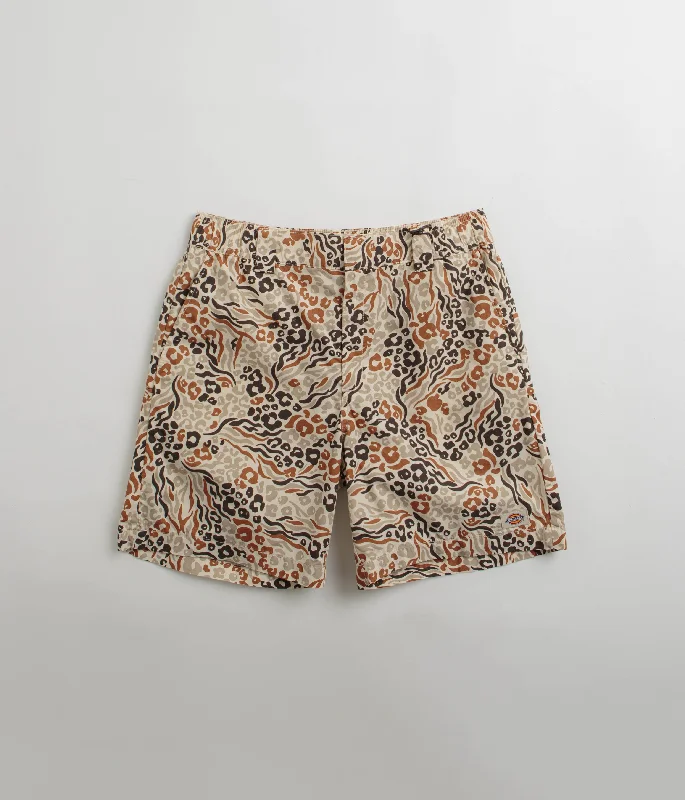 Custom Printed Shorts For Summer Fun-Dickies Saltville Shorts - White Camo Print