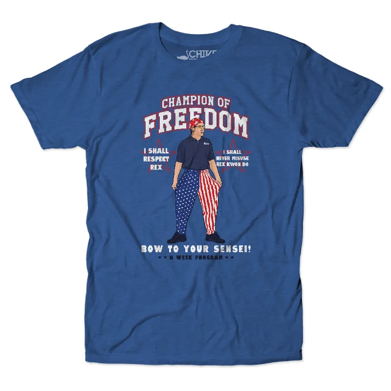 Custom T-Shirt Design-Champion Of Freedom Unisex Tee