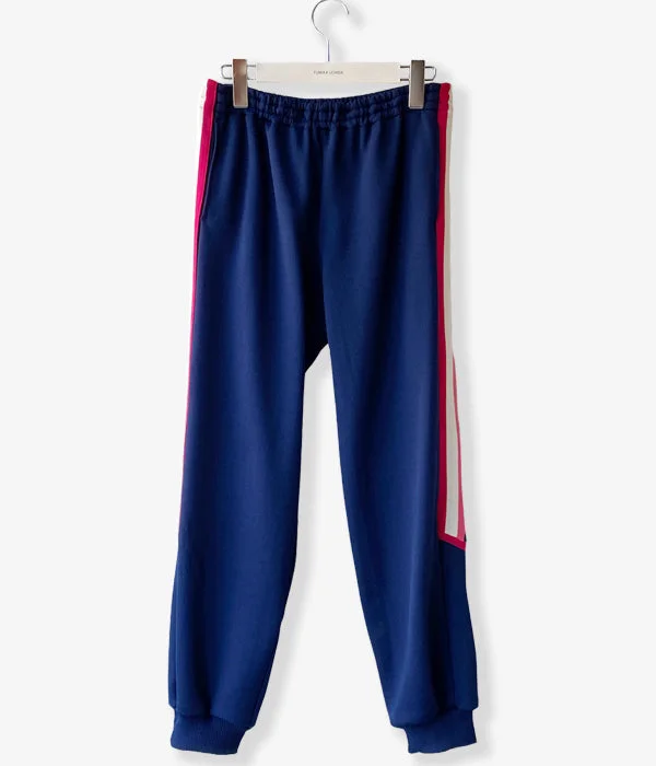 Personalized Pants For Spring Break-FUMIKA_UCHIDA/SIDE LINE TRACK PANTS(NAVY)