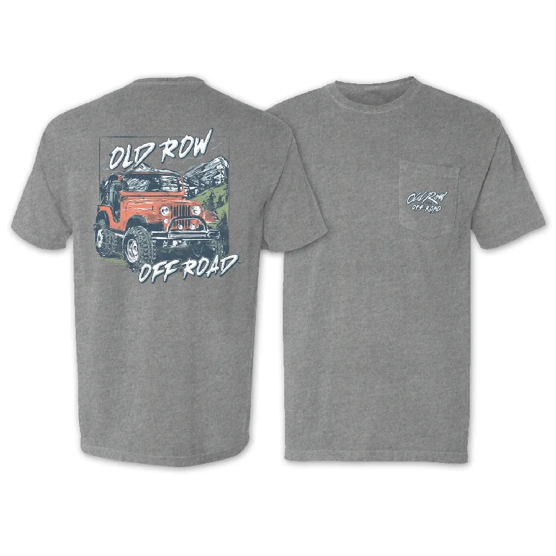 Custom T-Shirt For Summer Parties-Old Row Off Road All Terrain Pocket Tee