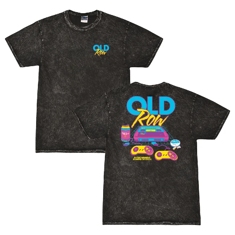 Custom T-Shirt For Winter Events-Old Row 90s Gaming Mineral Wash Tee