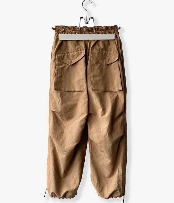 Personalized Pants For Warm Weather-WRYHT/DRAWSTRING CARGO TROUSER(DUNE)