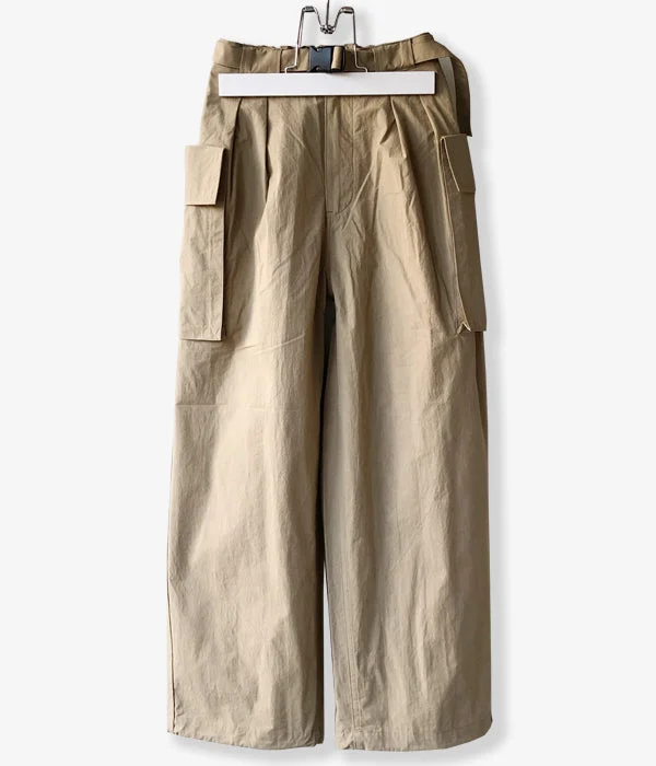 Custom Pants For Winter Outdoor Activities-PHEENY/COTTON NYLON DUMP MILITARY PANTS(SAND)