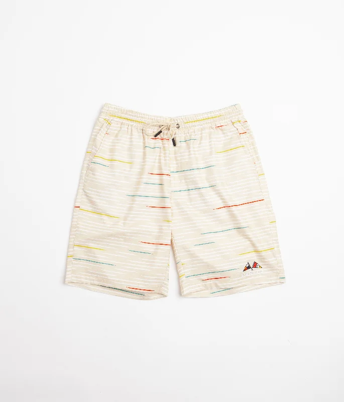 Custom Printed Shorts For Summer-Parlez Katouche Shorts - Ecru