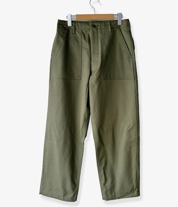 Personalized Pants For Comfortable Fit-INTERIM/ORGANIC COTTON HBT TWILL BAKER PANTS (OLIVE)