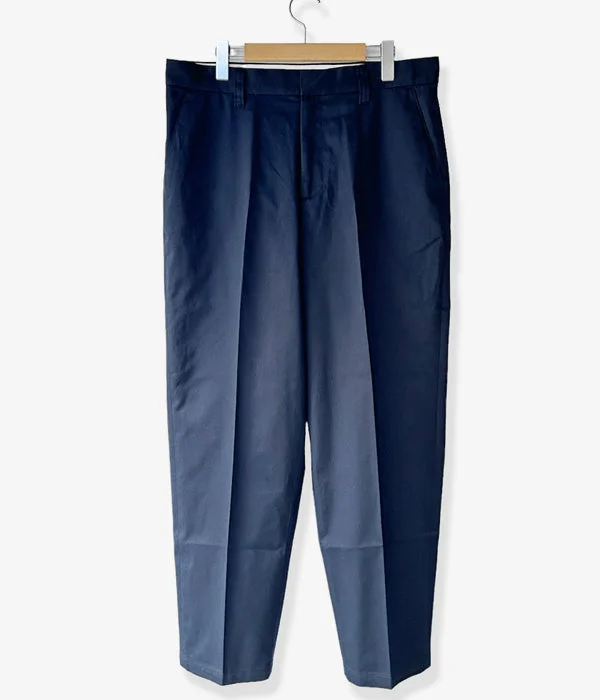 Custom Pants For Sports Practices-DESCENDANT/DC-6 GDT TWILL TROUSERS (NAVY)