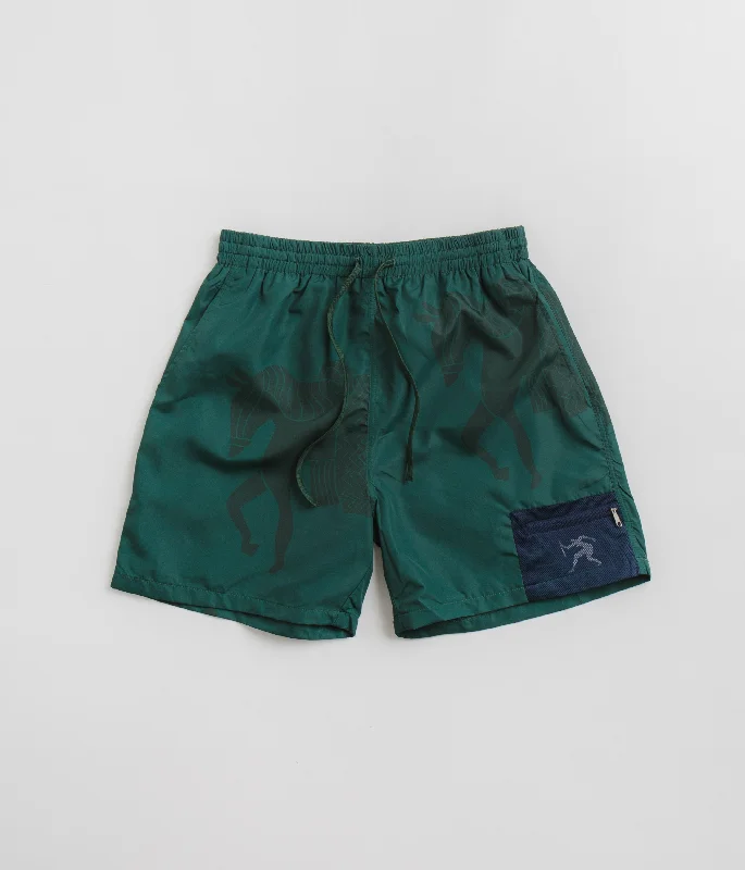 Custom Shorts For Sports Fans-by Parra Short Horse Shorts - Pine Green