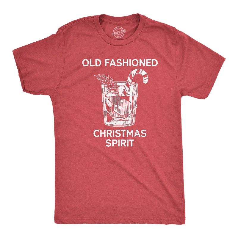 Personalized T-Shirt For Team Photo Day-Old Fashioned Christmas Spirit Men's T Shirt