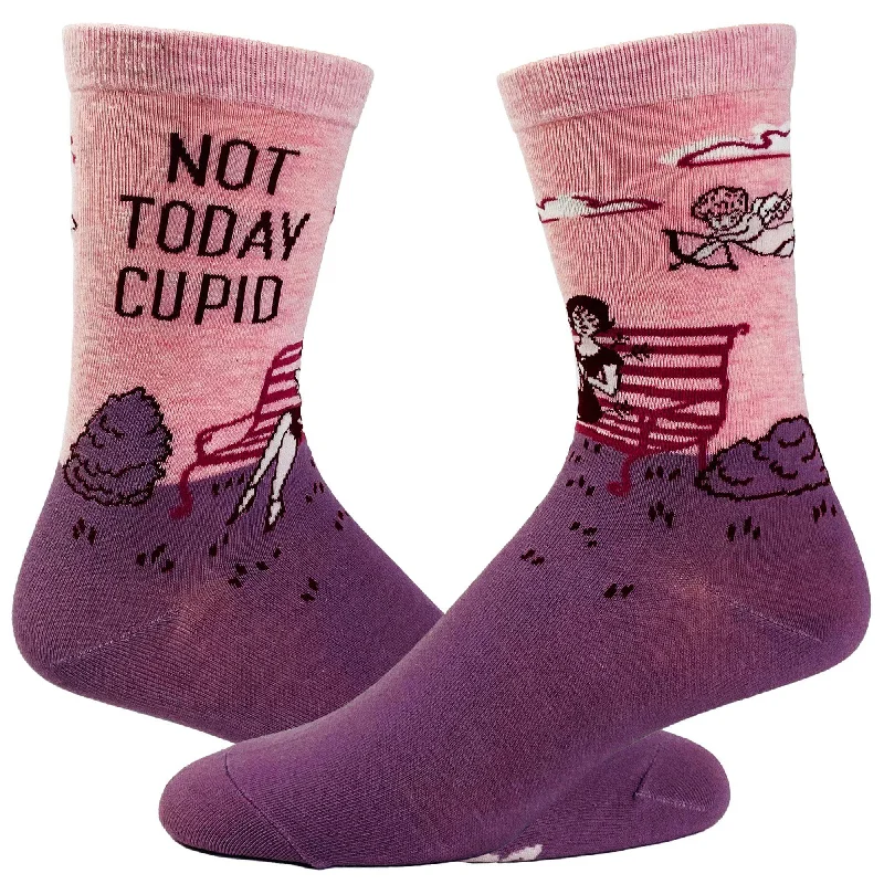 Personalized Socks For Tailored Fit-Women's Not Today Cupid Socks