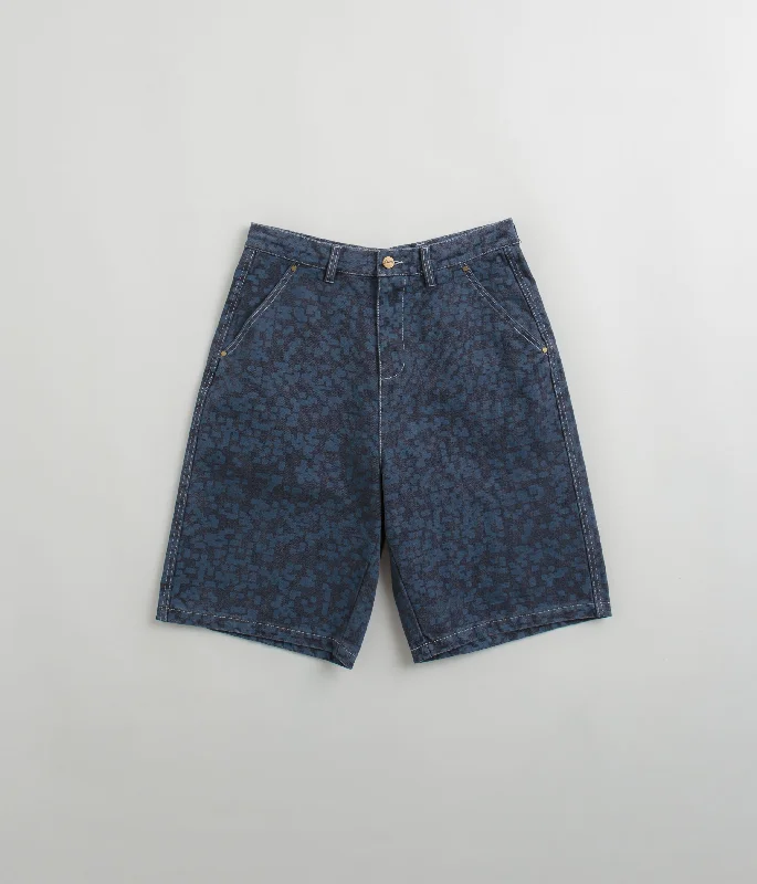 Custom Beach Shorts With Fun Prints-Butter Goods Work Shorts - Slate Blue