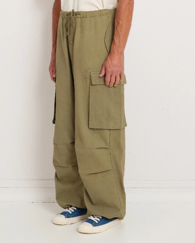 Custom Printed Shorts For Hiking-Peace Pants - Olive Slub