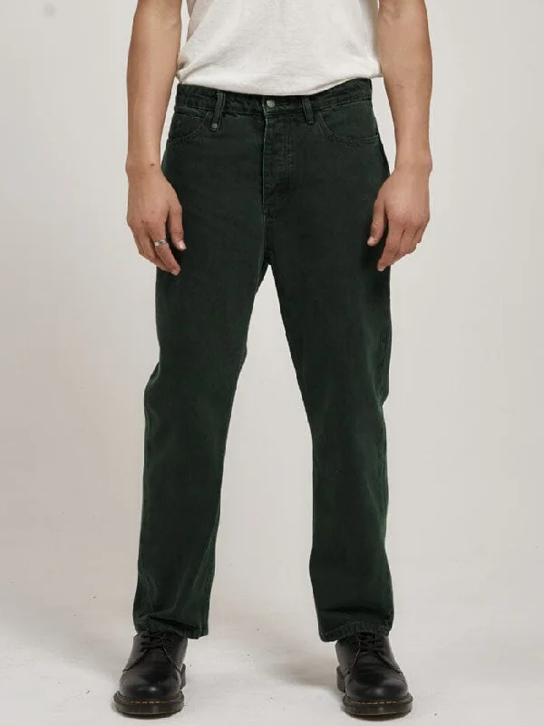 Custom Pants For Family Matching-Slacker Denim Jean - Spruce Green