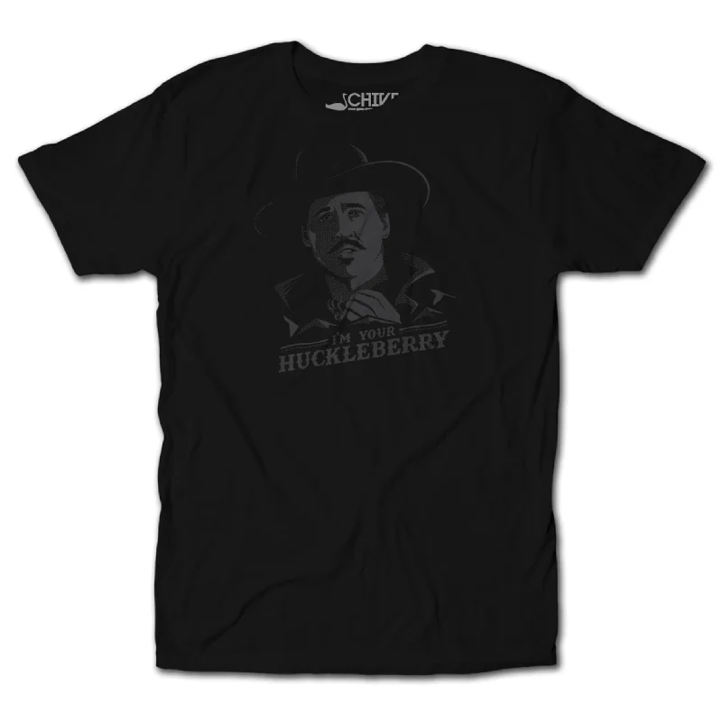 Custom T-Shirt For Anniversary Parties-Im Your Huckleberry Blackout Tee