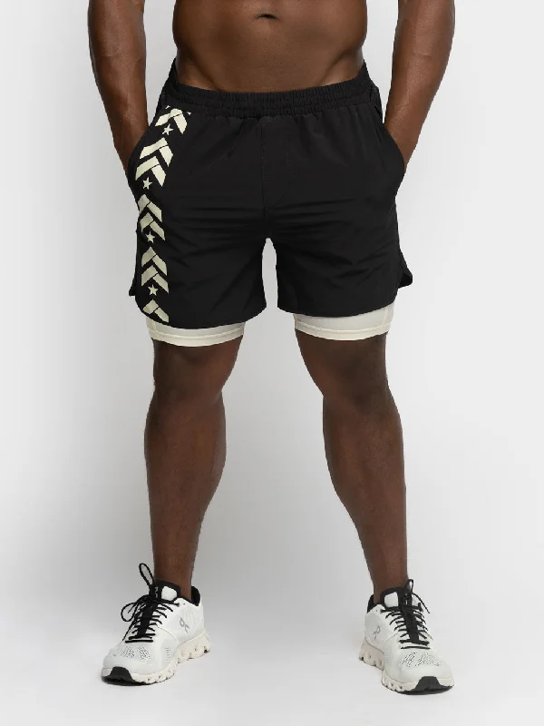 Custom Casual Shorts For Men-BARRY'S BLACK SHORT 5IN LINED