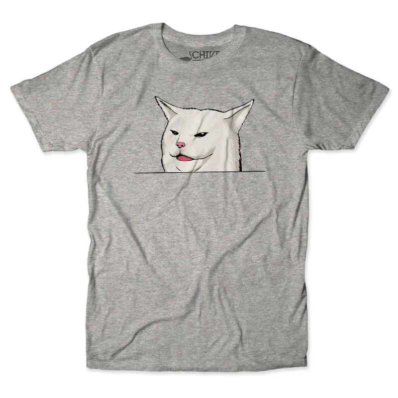 Custom T-Shirt For Anniversary Parties-Cat At The Dinner Table Tee