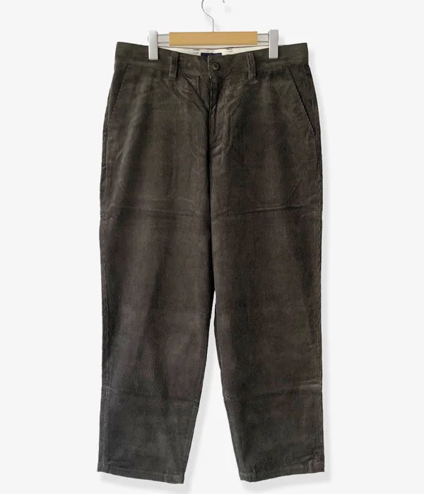 Custom Pants For Running-DESCENDANT/DC-6 GDT CORDUROY TROUSERS (CHARCOAL)