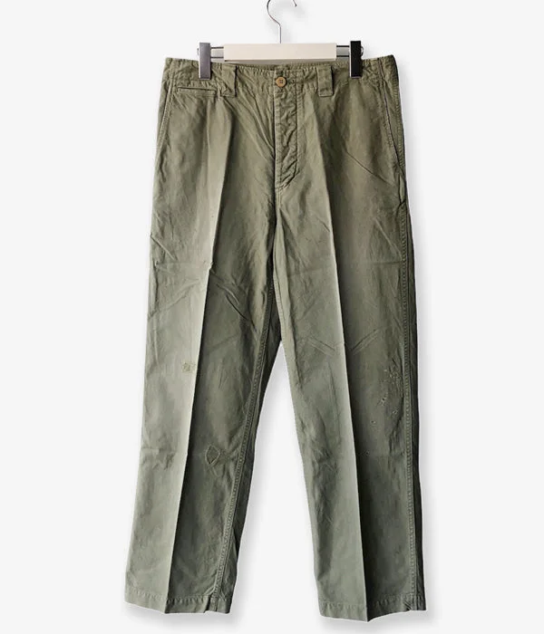 Personalized Pants For Fitness Apparel-visvim/WIDE CHINO PANTS CRASH (LT.GREEN)