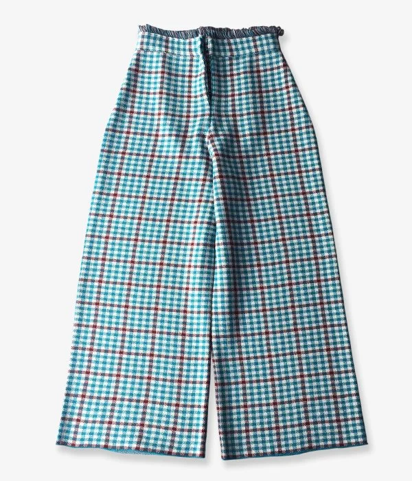 Personalized Pants For Warm Weather-TAN/CHECKERD PANTS (BLUE)