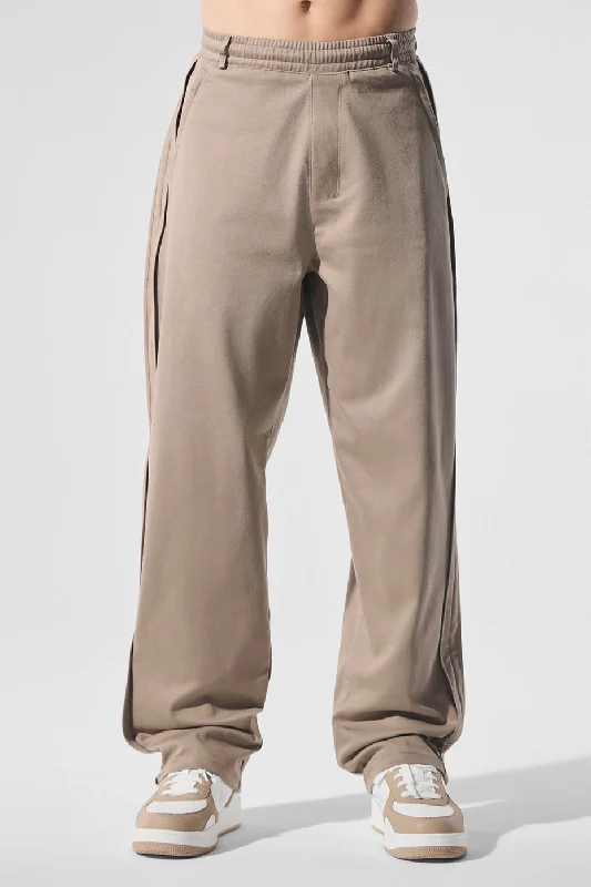 Personalized Sweatpants For Comfort-Edition Sueded Straight Leg Pant - Gravel