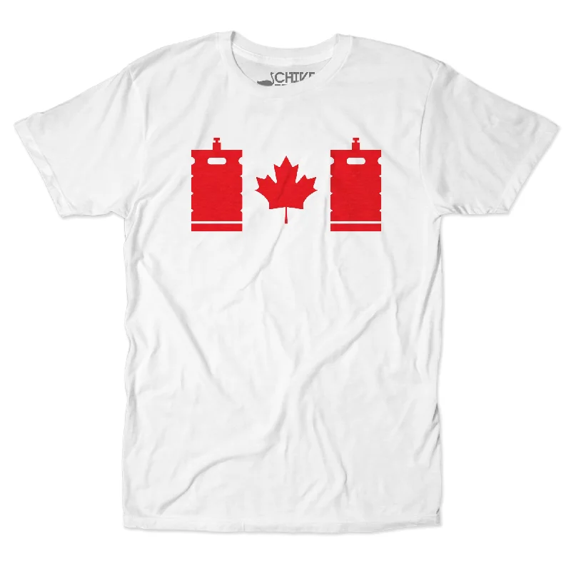 Custom T-Shirt For Outdoor Sports-Canadian Kegger Tee