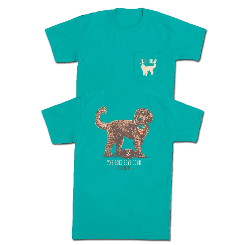 Personalized T-Shirt For Team Events-Good Boys Club Doodle Pocket Tee