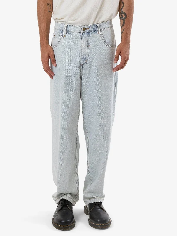 Personalized Pants For Running-Big Slacker Denim Jean - Dirty Fade