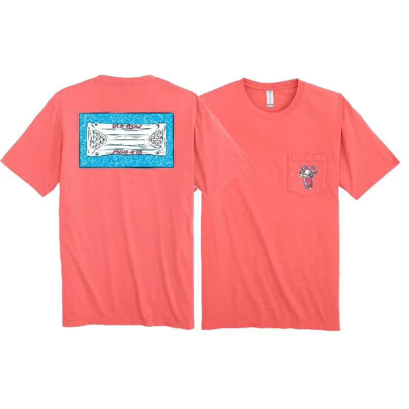 Custom T-Shirt For Special Occasions-Old Row Pool Pong Pocket Tee