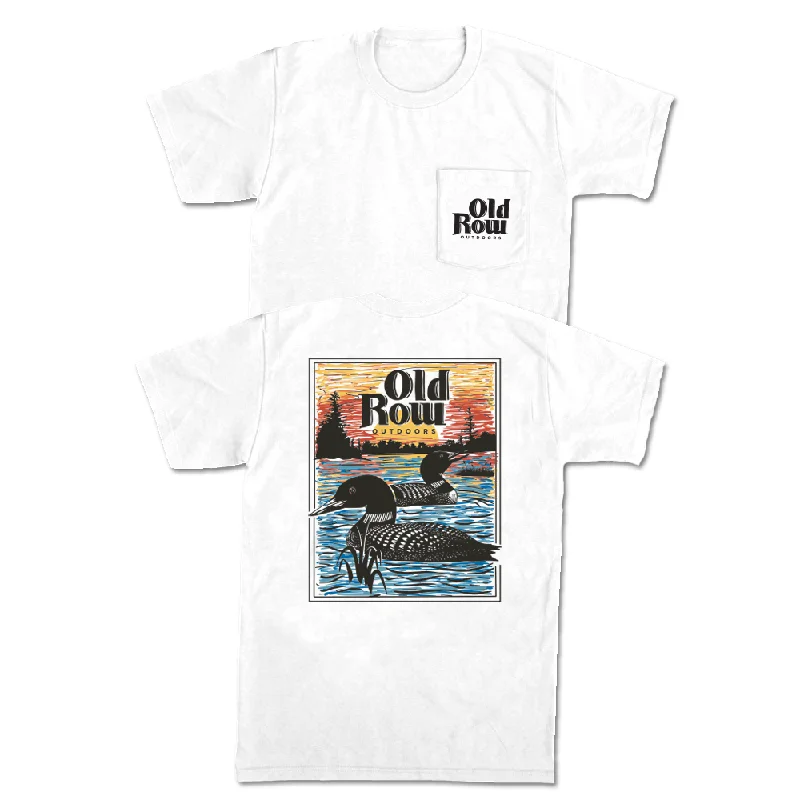 T-Shirt With Personalized Logo-Old Row Outdoors Loon Pocket Tee