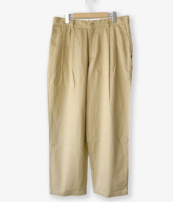 Custom Pants For Casual Wear-DESCENDANT/DC-3 TWILL TROUSERS (BEIGE)