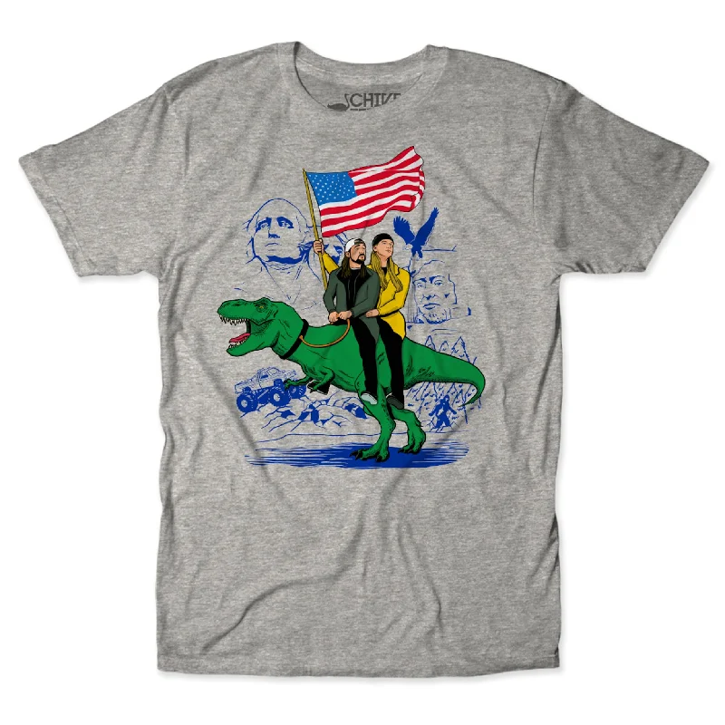 Personalized T-Shirt For Matching Family Outfits-Jay & Bob T-Rex Tee