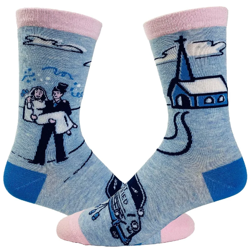 Custom Socks For Team Sports-Women's Just Married Socks