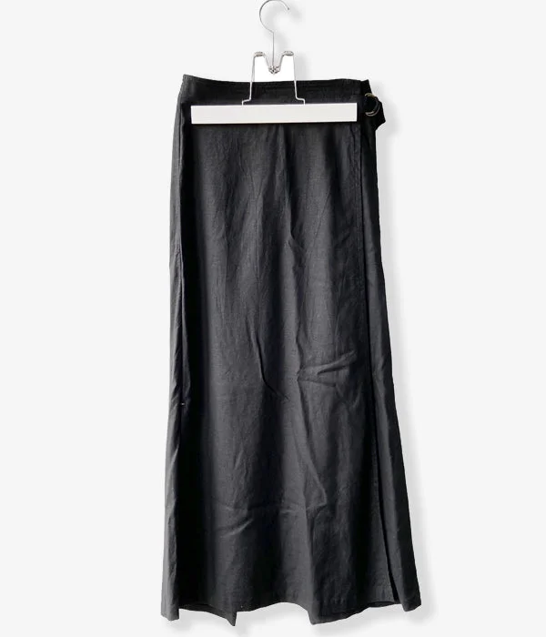 Custom Pants For Christmas Gifts-nowos/WRAP PANT(BLACK)