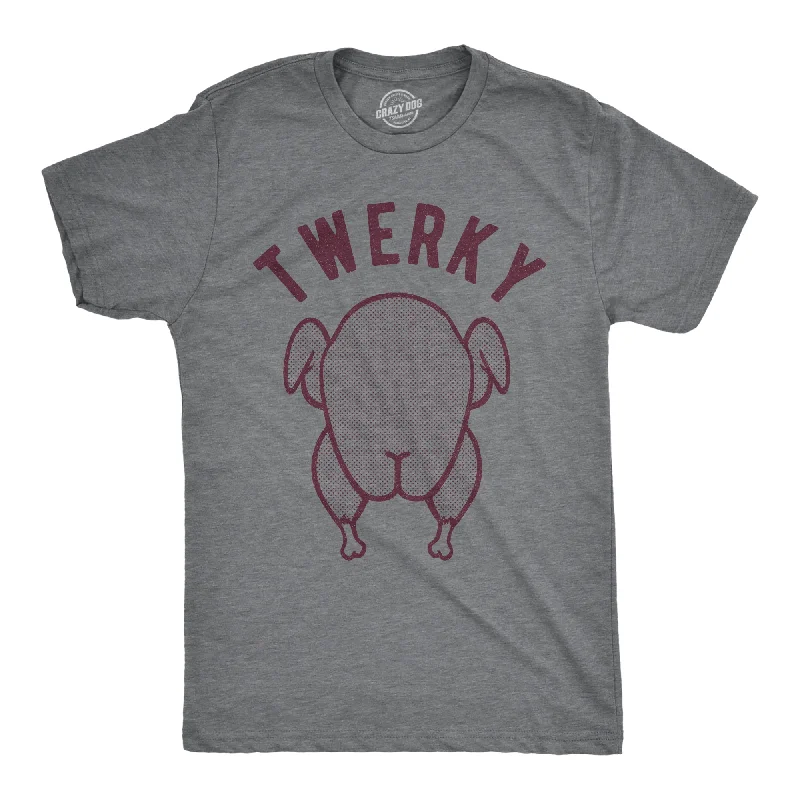 Custom T-Shirt With Logo-Twerky Men's T Shirt