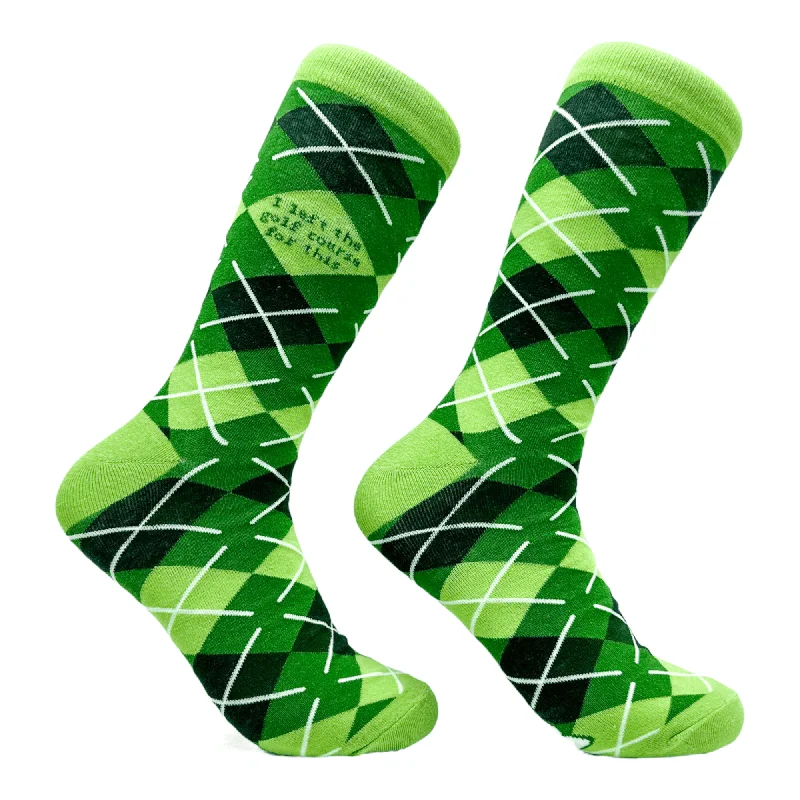 Custom Socks For Soccer Fans-Men's I Left The Golf Course For This Socks