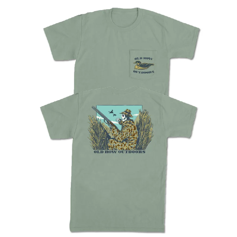 Custom T-Shirt For Corporate Events-Old Row Outdoors Duck Hunt Pocket Tee