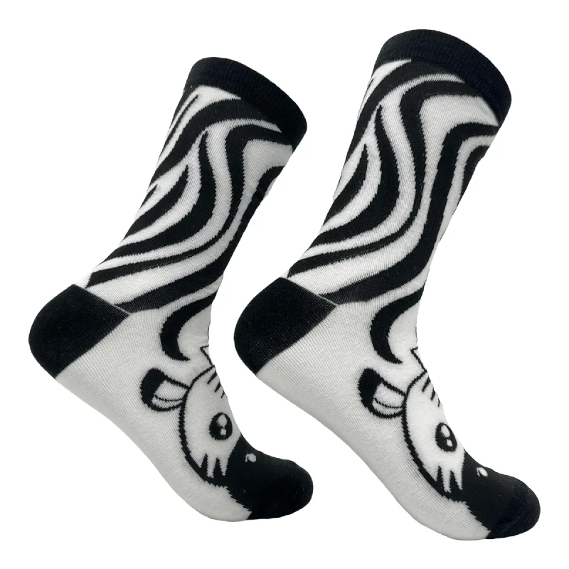 Personalized Socks For Custom Prints-Women's Zebra Socks