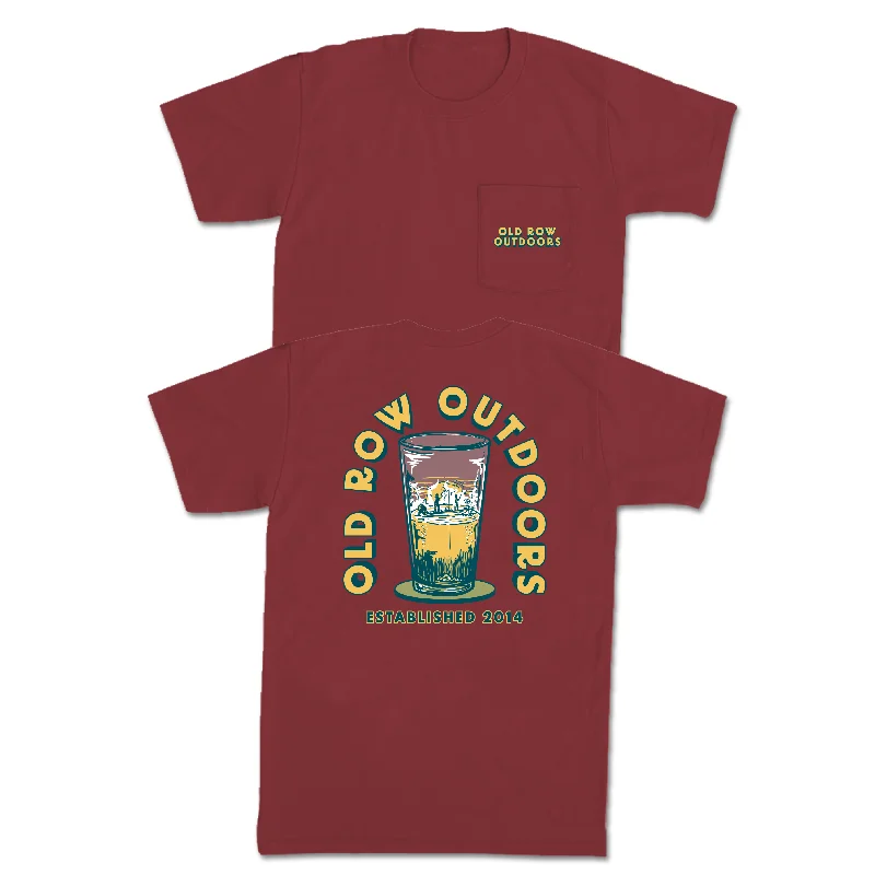 Personalized T-Shirt For Themed Parties-Old Row Outdoors Pint Fishing Pocket Tee