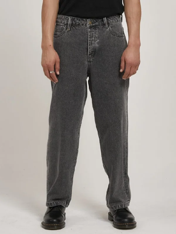 Custom Pants For Business Events-Big Slacker Denim Jean - Asphalt Grey