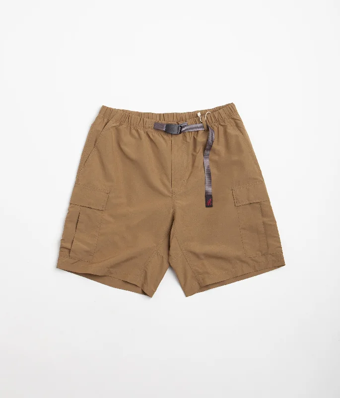 Custom Running Shorts For Women-Gramicci Shell Cargo Shorts - Tan