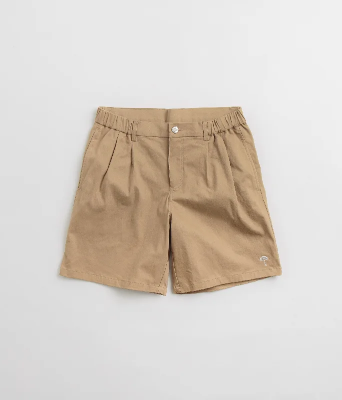 Custom Cargo Shorts For Men-Helas Classic Pince Shorts - Beige