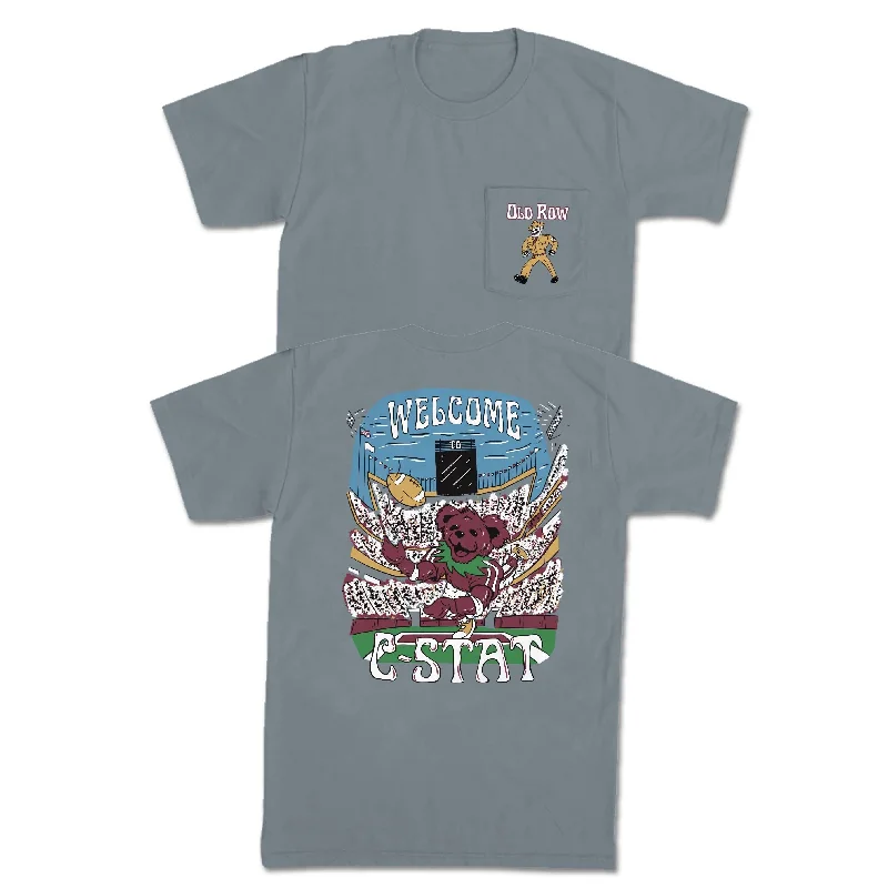 Personalized T-Shirt For Local Business Promotions-Welcome To C-Stat Pocket Tee