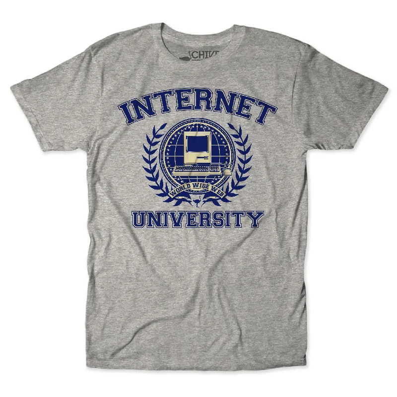 Personalized T-Shirt For Celebrating Events-Internet University Unisex Tee