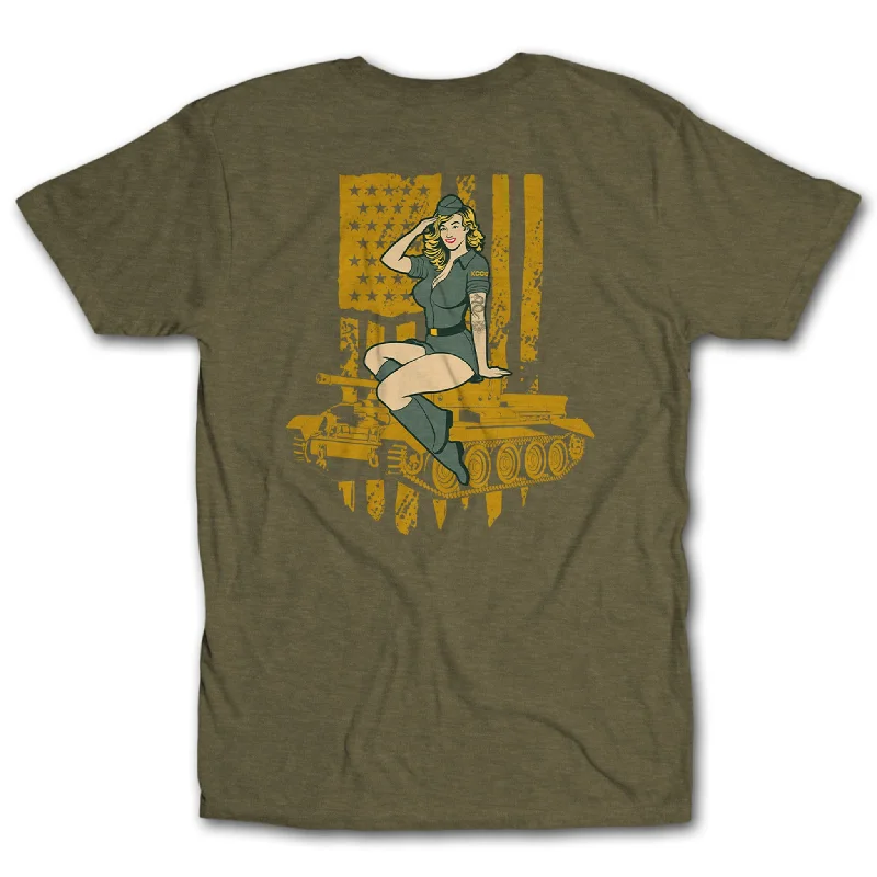 T-Shirt For Music Fans-KCCO Army Pin Up Unisex Tee