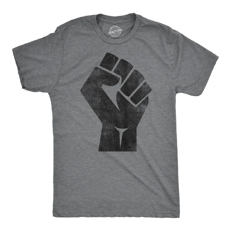 Custom T-Shirt For Gym Workouts-Revolution Fist Men's T Shirt