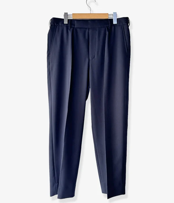 Personalized Wide Leg Pants-WELCOME-RAIN/1P TROUSERS (NAVY)