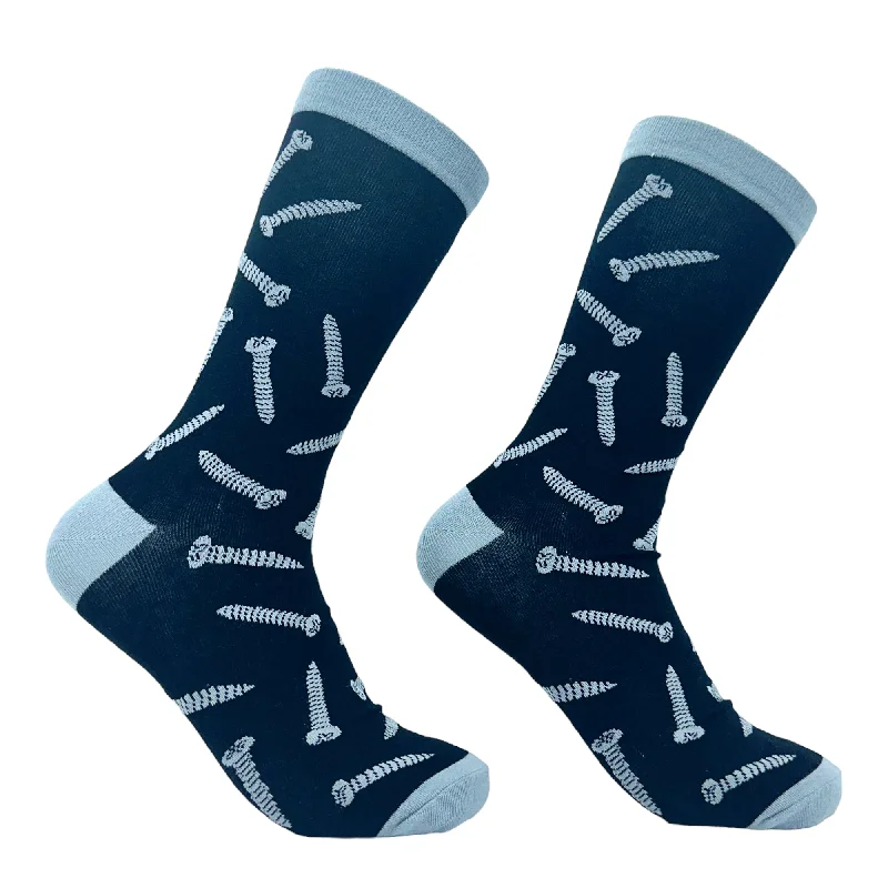 Custom Socks For Winter-Men's Screw It Socks